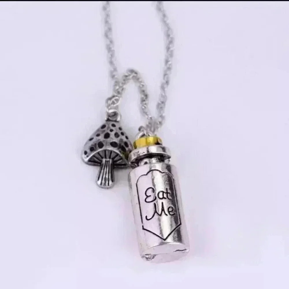Alice in wonderland charm Necklace